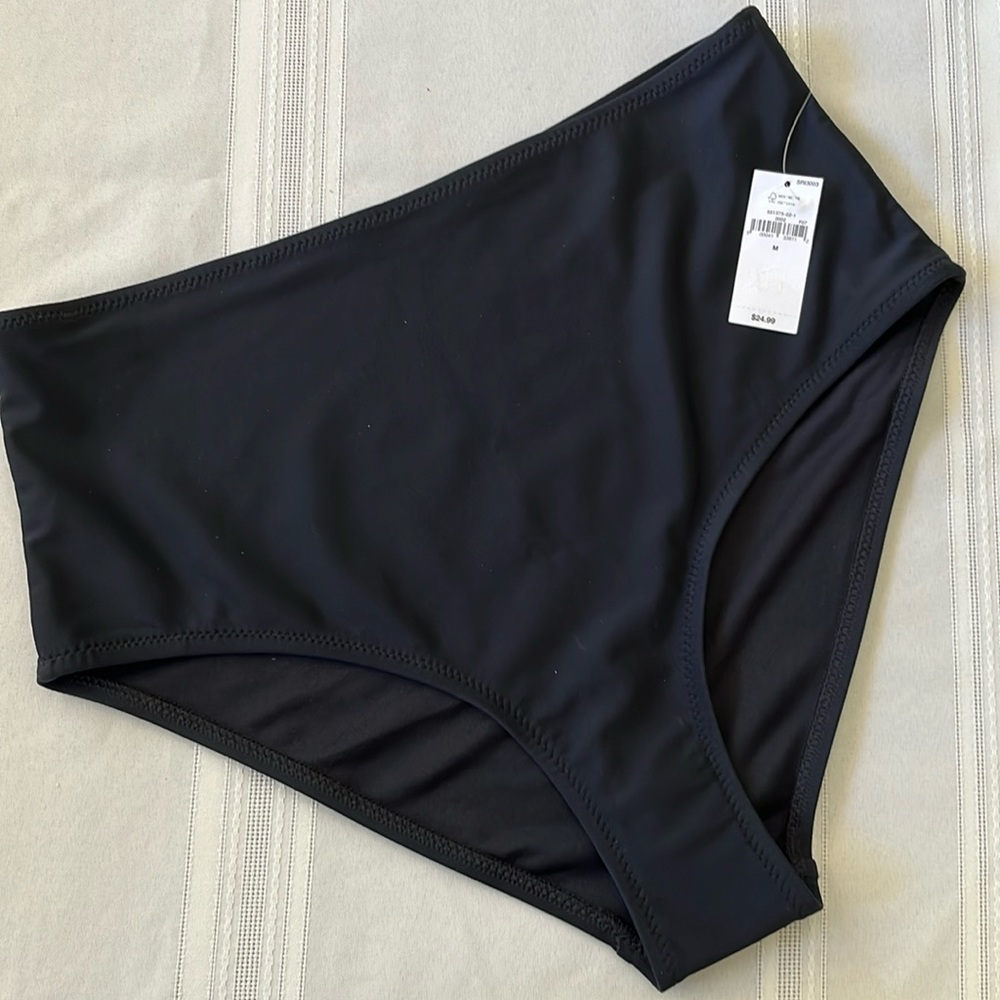 NWT Old Navy High Waist Swim Bottoms, Medium